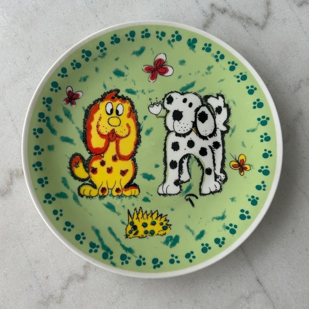 Whimsical Gryphonware Ceramic plate 8”